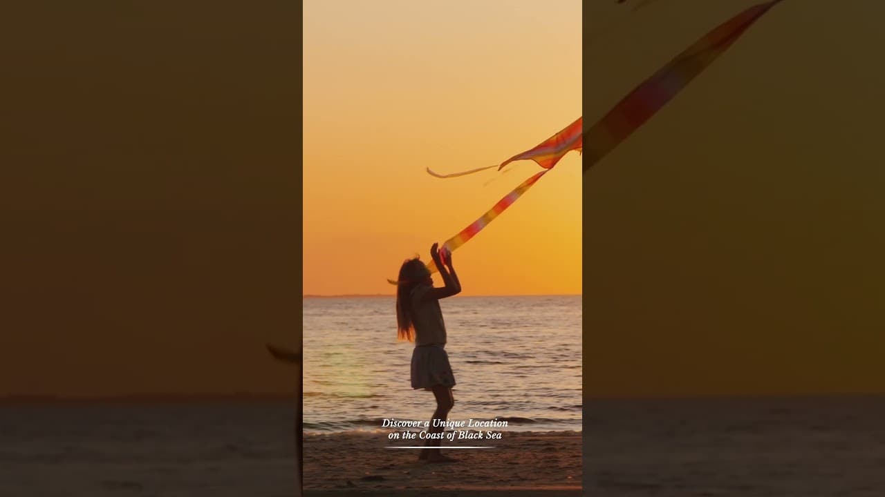 The golden sunset over the beach at VR Shekvetili Forest~Beach | By Paragraph.
