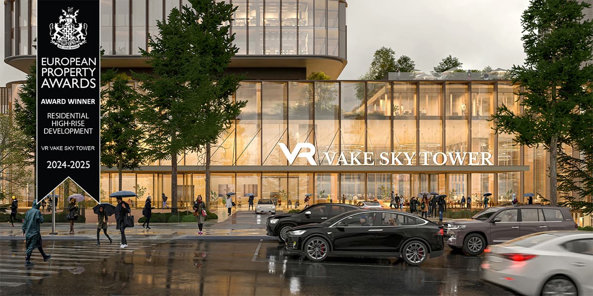 VR Vake Sky Tower won the award for “Residential High Rise Development” at the International Property Awards