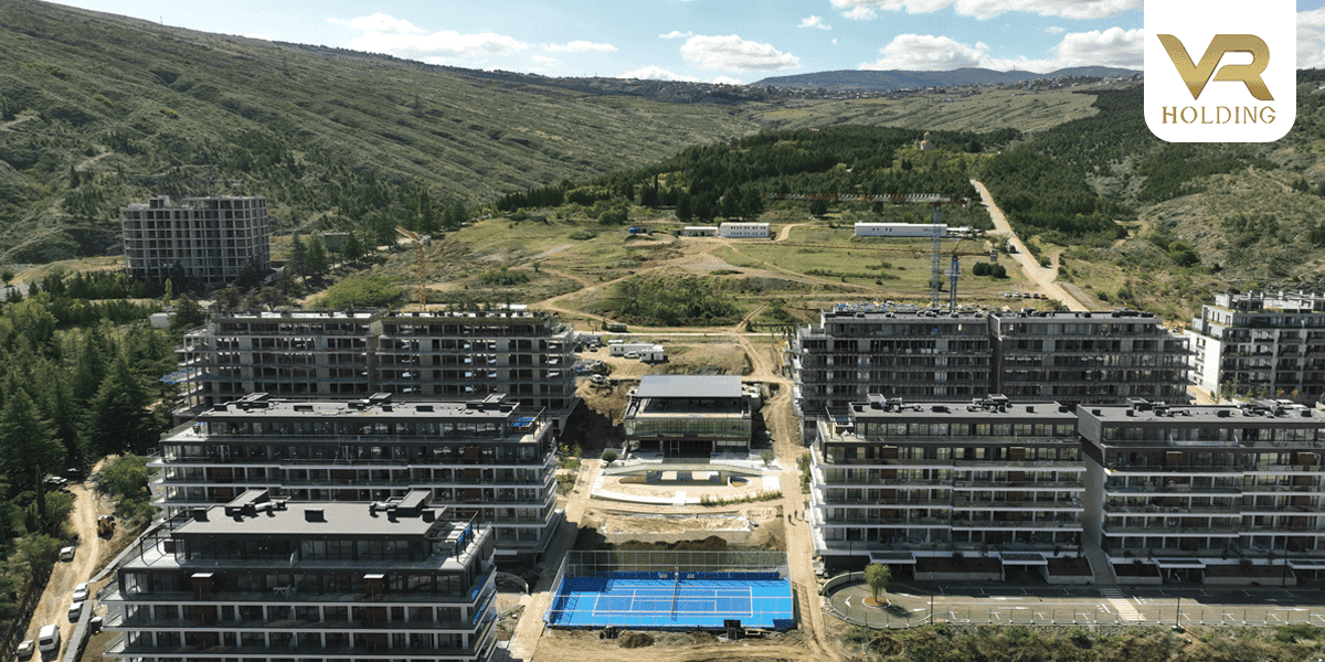 Ход строительства VR Krtsanisi Resort Residence 05.10.2023