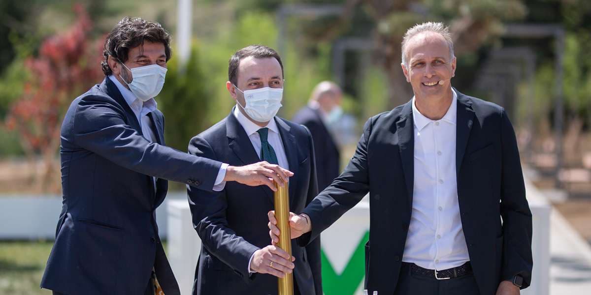 The official opening and the capsule placing ceremony of the project